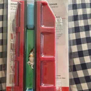 Red Double-Sided Window Cleaner